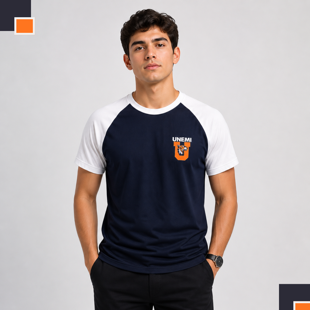 CAMISETA TIPO RANGLAN PARA HOMBRE